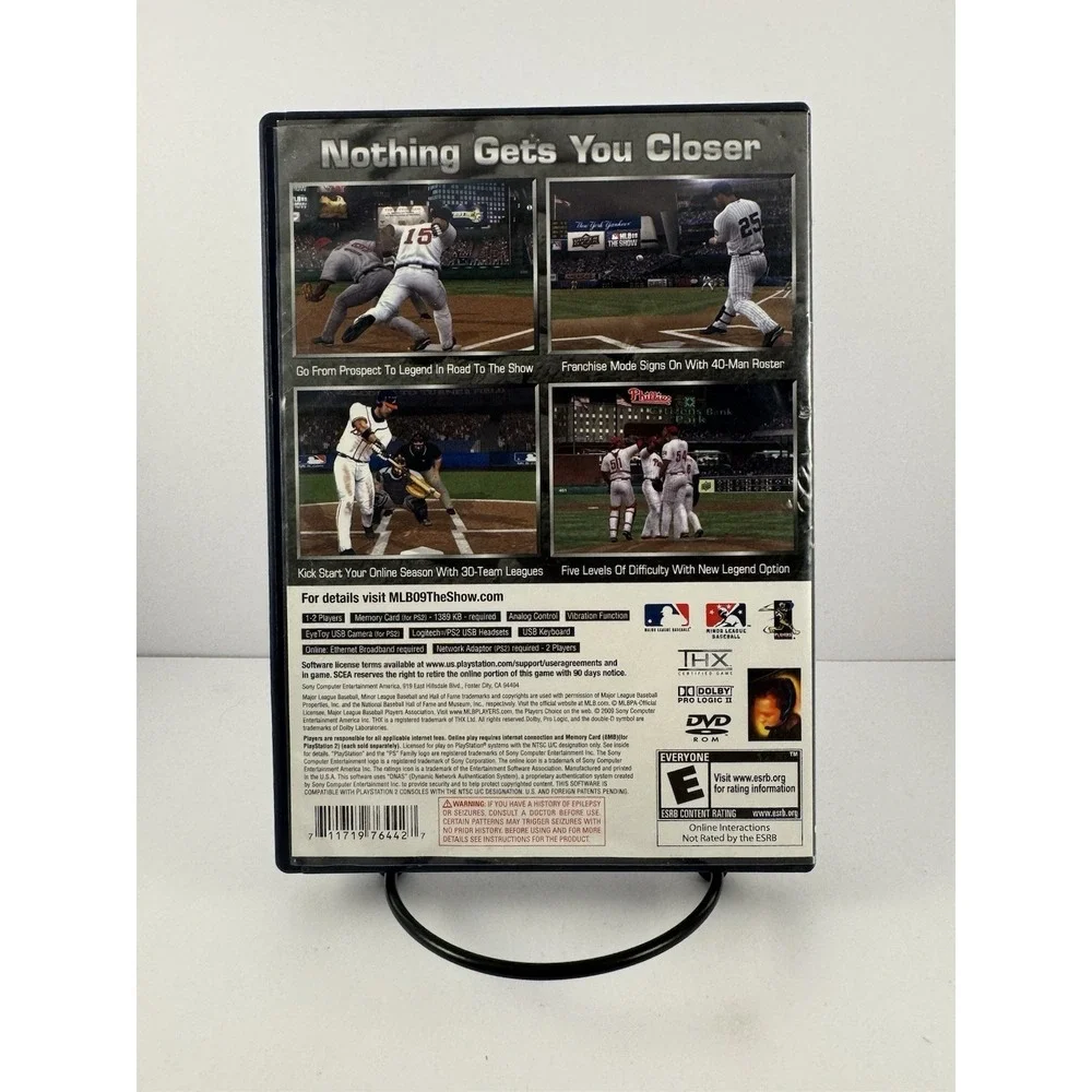 MLB 09 The‎ Show Sony Playstation 2 Game With Manual